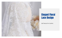 New Semi-Cover Veil, Bridal Headpiece, Soft Mesh Lace, Wedding Photo Prop, Elegant Bridal Accessory