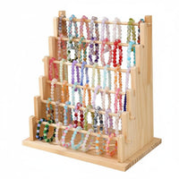 Wooden Bracelet Stand Solid Wood Necklace Hanging Rack Easy to Install