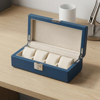 Watch Storage Box Stitched Edges Watch Organizer Box Dust Protection