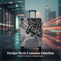 Wheeled Trolley Case Combination Lock 4-Wheel Travel Suitcase Telescoping Handle