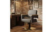Adjustable Height Hydraulic Barber Chair Ergonomic Design Swivel Hair Cutting Chair Heavy Duty Easy to Clean for Barbers, Hairstylists, Barbershop, Beauty Parlor