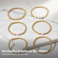 6 Pieces MAMA Letter Bracelet Set Mother's Day Gift MAMA Letter Bracelets