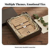 Matching Bracelet Set Meaningful Message Card Family Hope Bracelet for Sisters