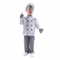 Kids Chef Costume Button Closures Kids Chef Outfit Career Day for Baking Class