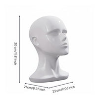 With Ear Holes Realistic Mannequin Head Multi-Purpose Hairpiece Holder Head Stable Base for Retailers, Photographers, Trade Exhibition