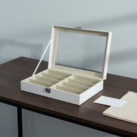 8-Slot Glasses Box Divider Design Organizer Tray Space Saving