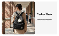 Monochromatic Color Rucksack Korean design and aesthetic Backpack all-purpose for Commute, Teenagers, male users