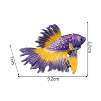 Gradient fishing Box Decorative Ornamental Aquatic Creature Box Handcrafted Decor for Display Shelf