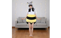 Bee Torso Shark Head Costume Cute Cartoon Design Shark Bee Costume Funny Creature Combination Suit Comfortable Novelty Clothing