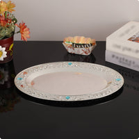 Sapphire Tray Multipurpose Oval Fruit Tray Easy to Clean for Living Room