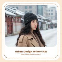 Women's Knit Beanie, Slouchy, Warm, Relaxed, Autumn