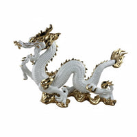 Resin Dragon Sculpture Electroplated Home Decoration Gift Idea Table Ornament for Shop Display