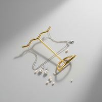 T Shaped Jewelry Stand Multifunctional Storage Metal Earring Holder Elegant Style Countertop Jewelry Tree for Retailers, Boutique, Dresser