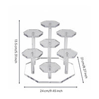 Multi-Tier Display Stand Space Saving Acrylic Display Riser Long-Lasting