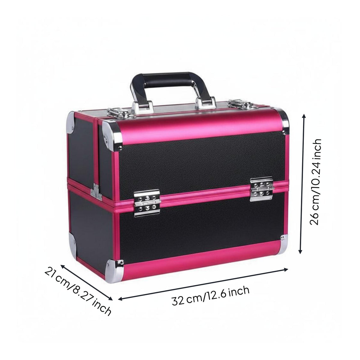 Makeup Train Case Multi-Layer Train Case Large Capacity for on-Set