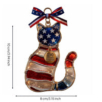 Hummingbird Ornament Lightweight Patriotic Bird Ornament Crystal-Like Clarity