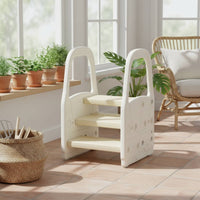 Kids Step Stool Plastic Baby Step Stool Water-Resistant for Toddlers