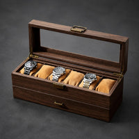 Watch and Jewelry Box Pull-out Drawer Double-Layer Watch Box Dust Protection