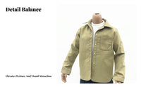 1/6 Scale Male Shirt Trendy Design 1/6 Scale Figure Shirt Precise Fit