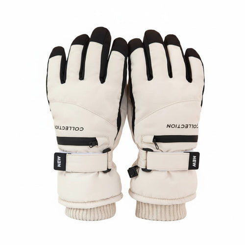 women's Ski Gloves Screen-Compatible Compatible Screen-Responsive Screen Winter Gloves Fastener Pocket Anti-Slip Palm for Skiers
