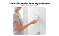 No-Drill Wall Mount Shaver Holder Damage-without Damage Wall Mount Razor Hook Space-Saving for Renters, Students, Washroom, Dorm Room