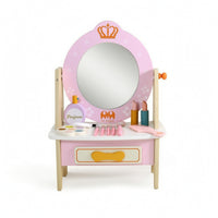 Play Vanity with Mirror Realistic Toddler Vanity Set Easy to Assemble for Girls