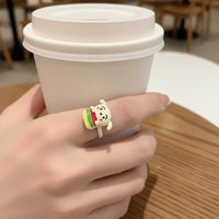 Wooden Koi Band Minimalist Design Finger Jewelry Niche Design