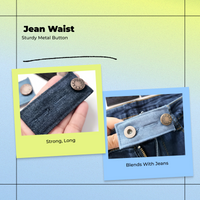 Waistband Adjuster Button, No-Sew for Jeans & Pants