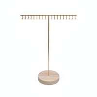 Necklace Stand Wood Base Bracelet Display Rack Easy to Assemble for Market Stall