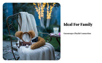 Animal Ears and Tail Set Soft Ears Headband and Tail Costume Animal Cosplay Accessories for Adults, Halloween, Carnival