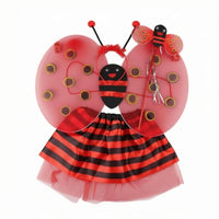 Children's Bee Costume Skin-Friendly Bee Costume Set Adjustable Straps for Girls