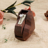 Proposal Band Box Heart Shape Small Storage Semi-Gloss Finish for Couples