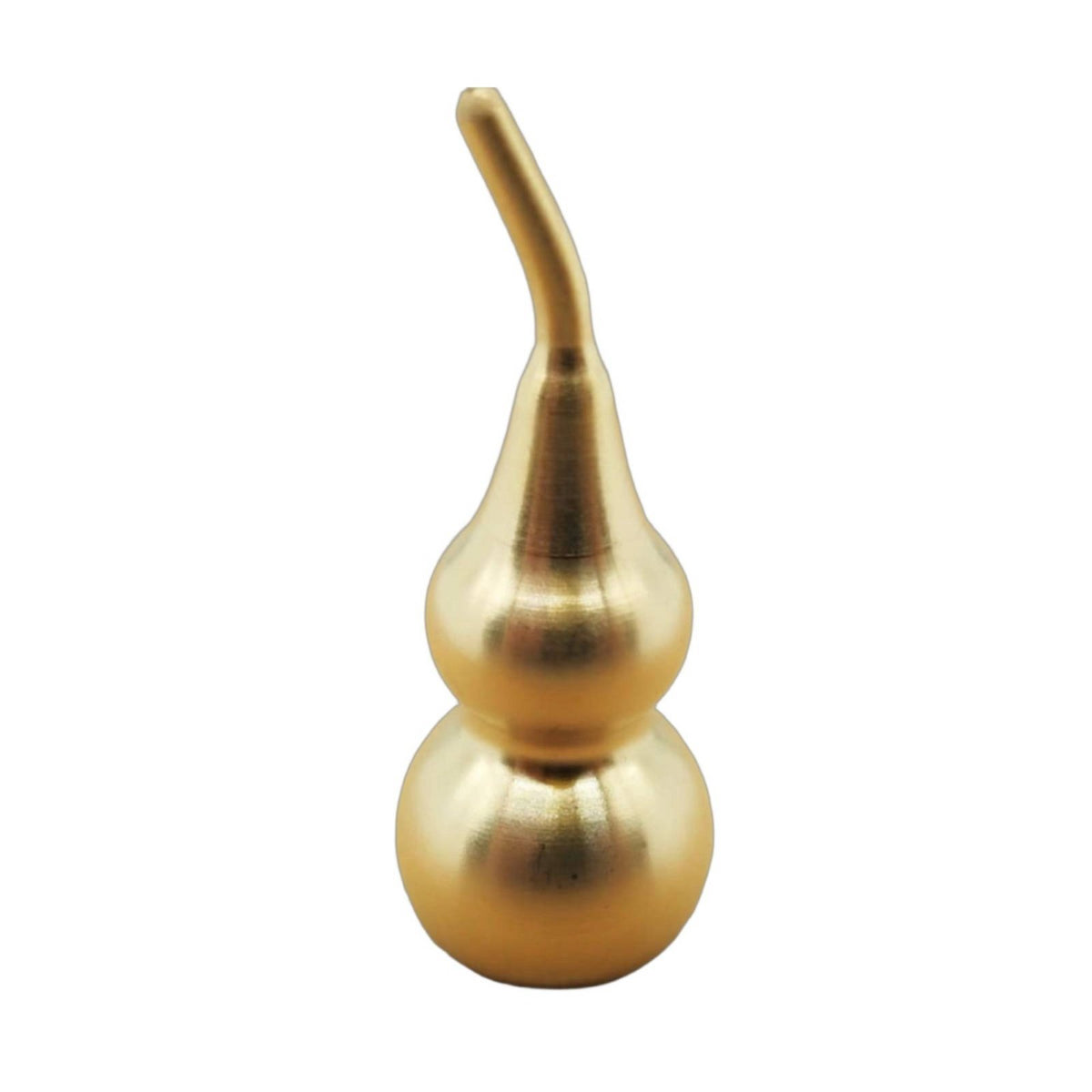 Three-Section Gourd Decoration Polished Finish Openable Brass Wu Lou Brass Gourd Trinket Handmade Individual Accessory