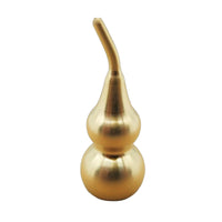 Three-Section Gourd Decoration Polished Finish Openable Brass Wu Lou Brass Gourd Trinket Handmade Individual Accessory