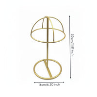 Metal Hat Display Stand Vertical Support Iron Hat Stand Freestanding