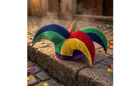 Four-Tipped Fool Hat Novelty Patchwork Fool Hat Fit Costume Accessory