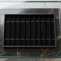 10-Compartment Watch Tray Rectangular Watch Display Tray Long-Lasting