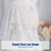 New Semi-Cover Veil, Bridal Headpiece, Soft Mesh Lace, Wedding Photo Prop, Elegant Bridal Accessory