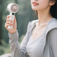 Handheld Cooling Fan Portable Ice Cooling Fan Adjustable Speed Lightweight Design for Outdoor, Camping