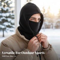Balaclava Warm Fleece Balaclava Windproof Fleece Hood Full Coverage Winter Ski Face Covering Multi-Functional for Cyclists