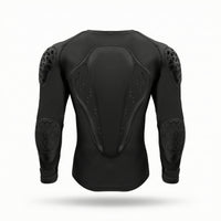 Underlayer with Impact Panels Form-Fitting Guard Shirt Perforated Sportswear for Skiing