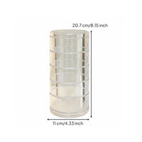 Rotating Acrylic Organizer Multi-Tier Adjustable Tiered Organizer for Bedroom