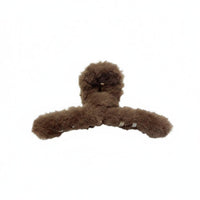 Furry Grip Fastener Korean Design Furry Fastener Furry Jaw Clamp Strong Hold Fuzzy Hair Clamp Nonslip for Women, Everyday Wear