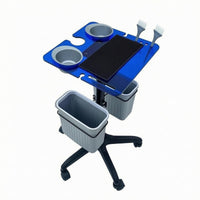 Salon Trolley Cart Cup Holders Rolling Salon Cart Side Bins for Hair Stylists