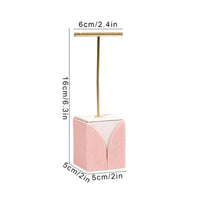 Glitter Textile Jewelry Stand Glittery Jewelry Display Stand Stable Base
