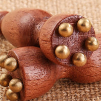 Lotus Pod Massage Tool Natural Wood Rosewood Facial Massager Multifunctional