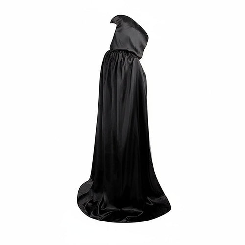 Long Hooded Cloak Halloween TH and M substituteed Full-Length Tie-Neck Mantle for all genders for Adults