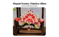 Peony Flower Headpiece Elegant Design Chinese Design Hair Crown Traditional Chinese Attire Hair Accessory Handmade Bead Flower
