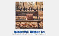 Vegetable Tanned Leather Delivery Backpack, Multi-Carry, Retro Casual, Unisex, Travel Bag