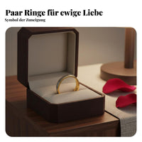 Couples Matching Band Long-Lasting Material Matching Couple Rings Polished
